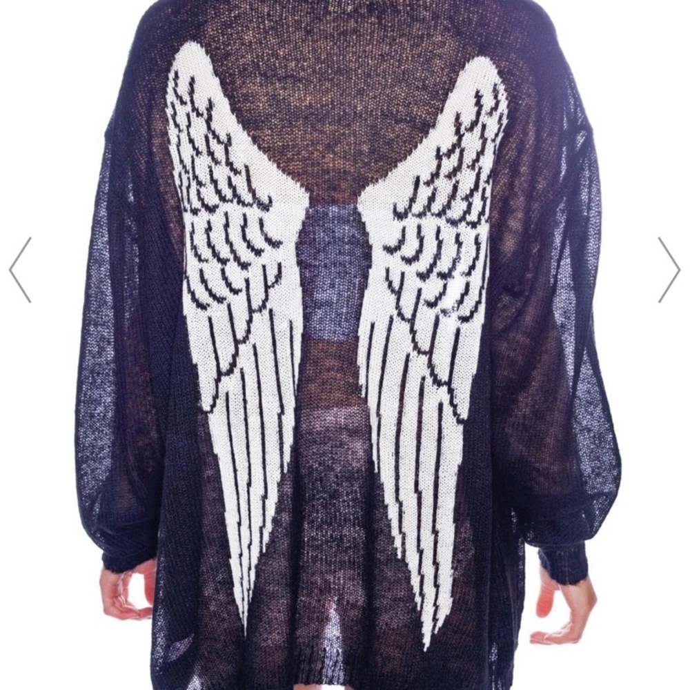 COPY - Wildfox White Label Angel Wings cardigan